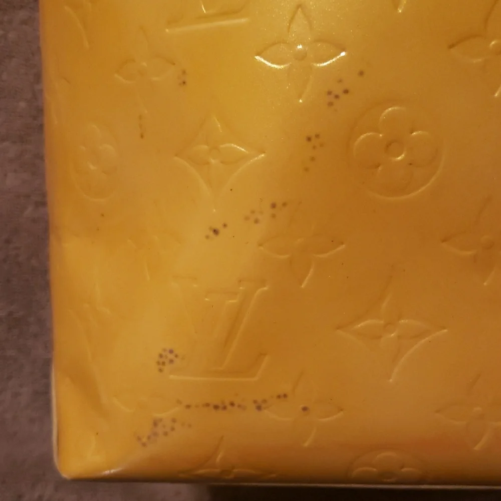 Louis Vuitton Mustard Yellow Embossed Tote - Picture 5 of 12